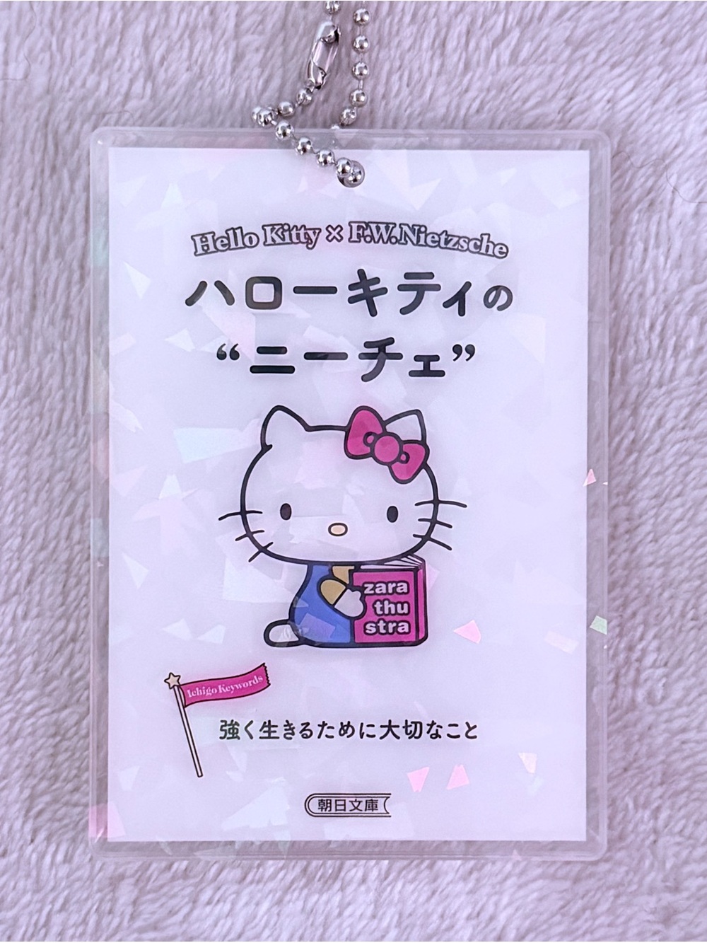 RARE COLLECTIBLE!! Hello Kitty x F.W. Nietzsche Acrylic Holographic Keychain